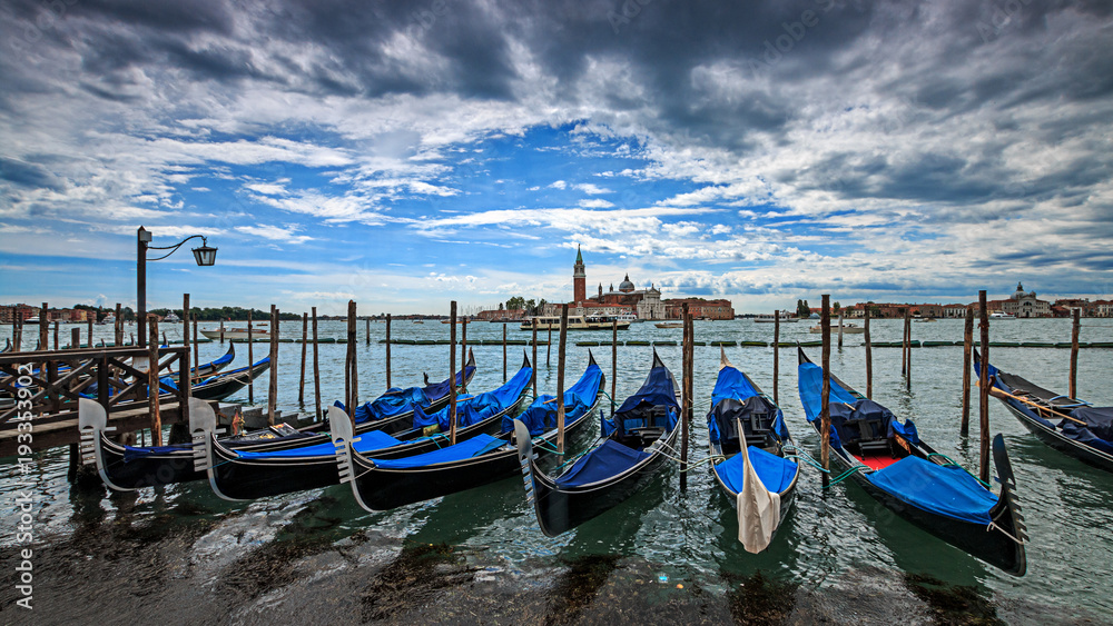 Venice`s gondolas