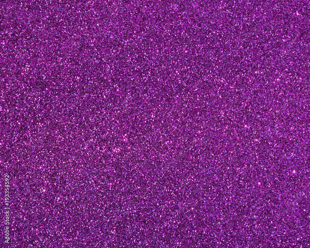 Close up purple glitter background