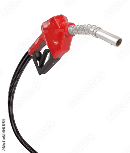Canvas Print Gasoline pistol pump fuel nozzle