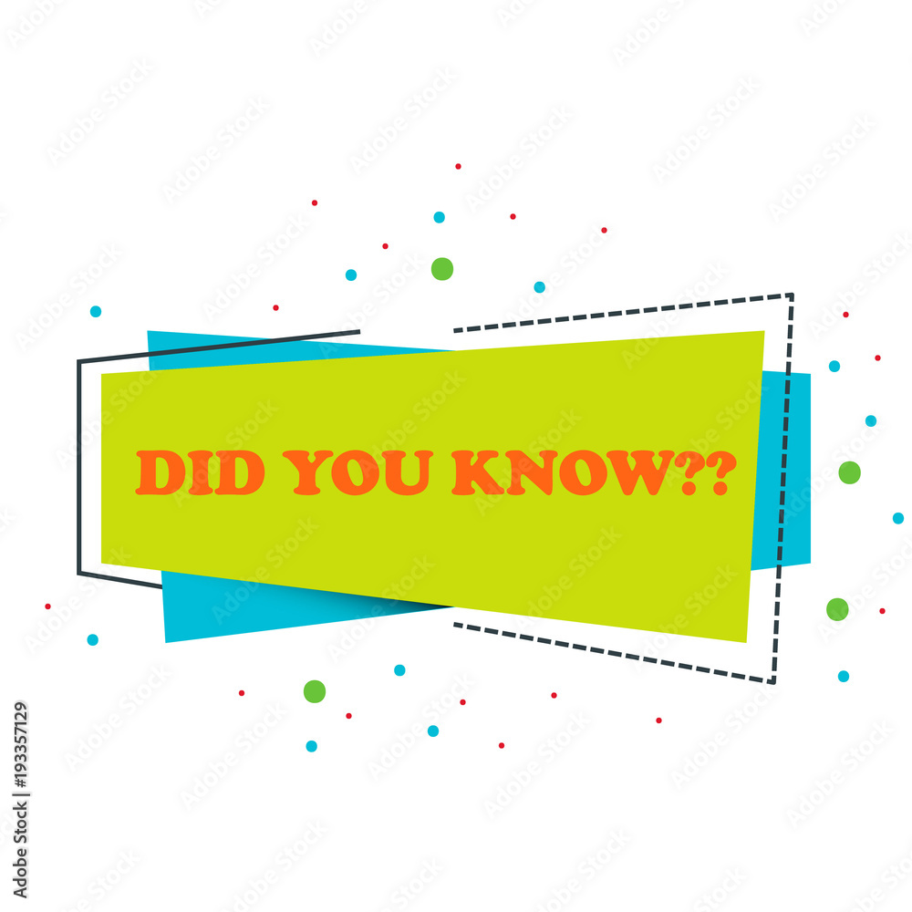 Did You Know Shape Design Did You Know Shape Design