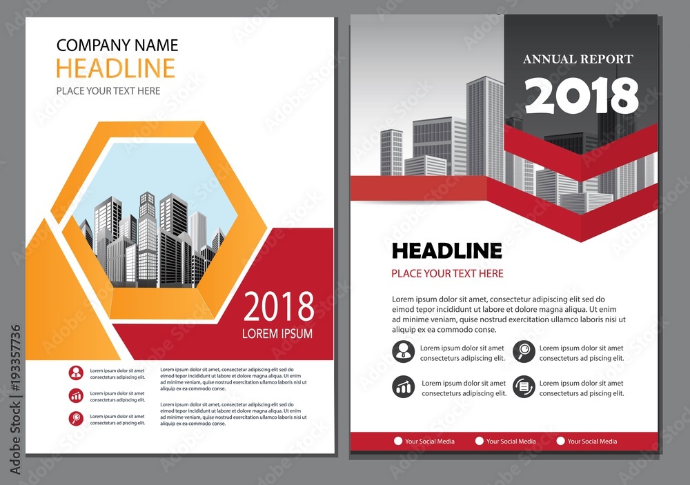 Obraz premium design cover book brochure catalog flyer layout annual report business template