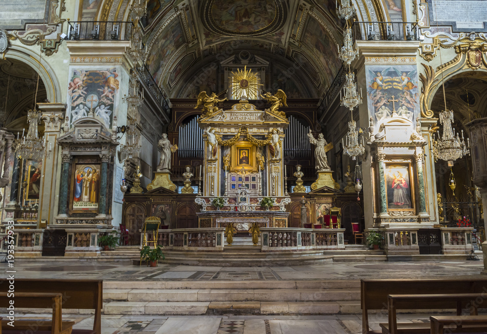 The Basilica of Santa Maria in Aracoeli, Rome, Italy