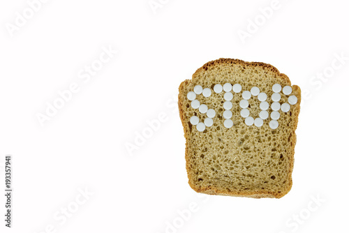 bread with the inscription photo