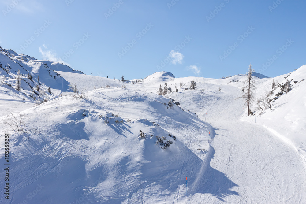 winter ski resort in Alps