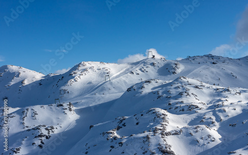 winter mountains of Slovenia beautiful landscape