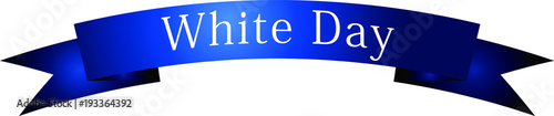 White day's luxury title ribbon.eps