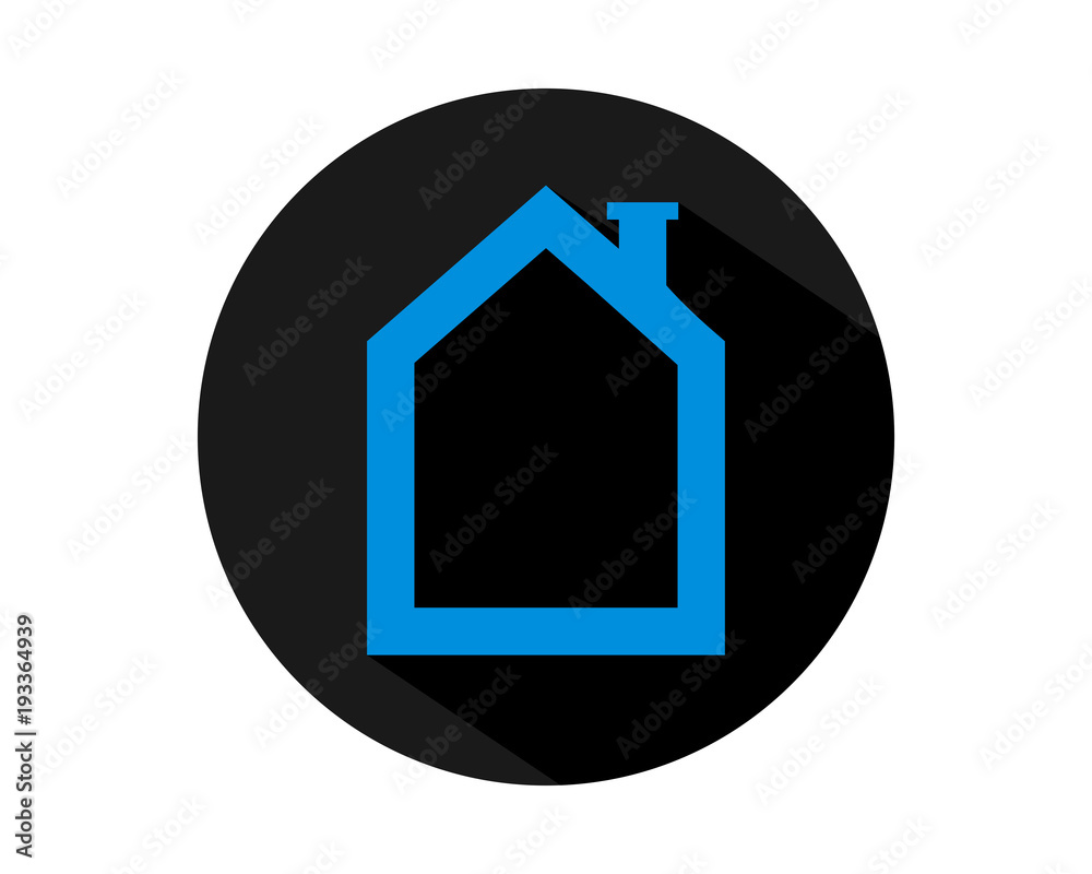 blue house whousing home residence residential real estate image vector icon blue house whousing home residence residential real estate image vector icon