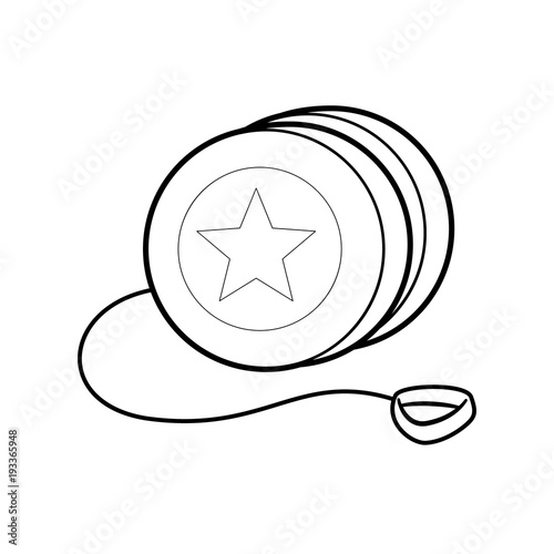 Yo yo toy vector cartoon