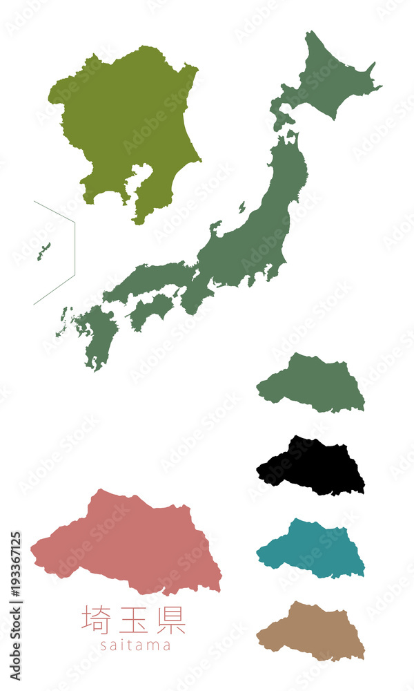 Fototapeta premium 都道府県_埼玉