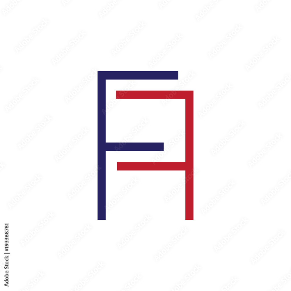FF Letter Line Logo Element