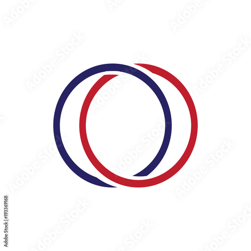 OO Letter Line Logo Element