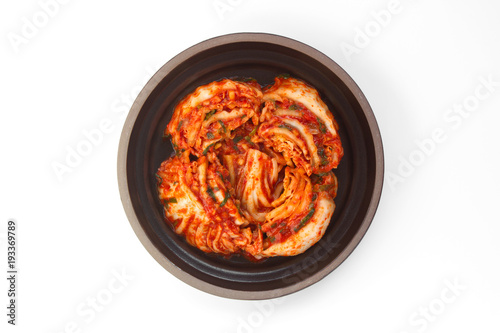 The most famous Korean traditional food Kimchi(napa cabbage). It's a basic Korean side dish made of vegetables with a variety of seasonings.