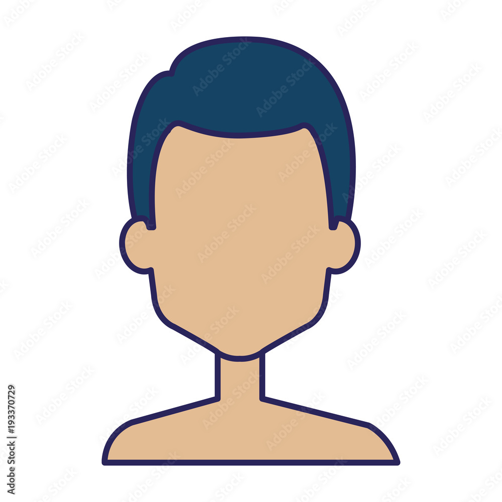 young man shirtless avatar character vector illustration design young man shirtless avatar character vector illustration design