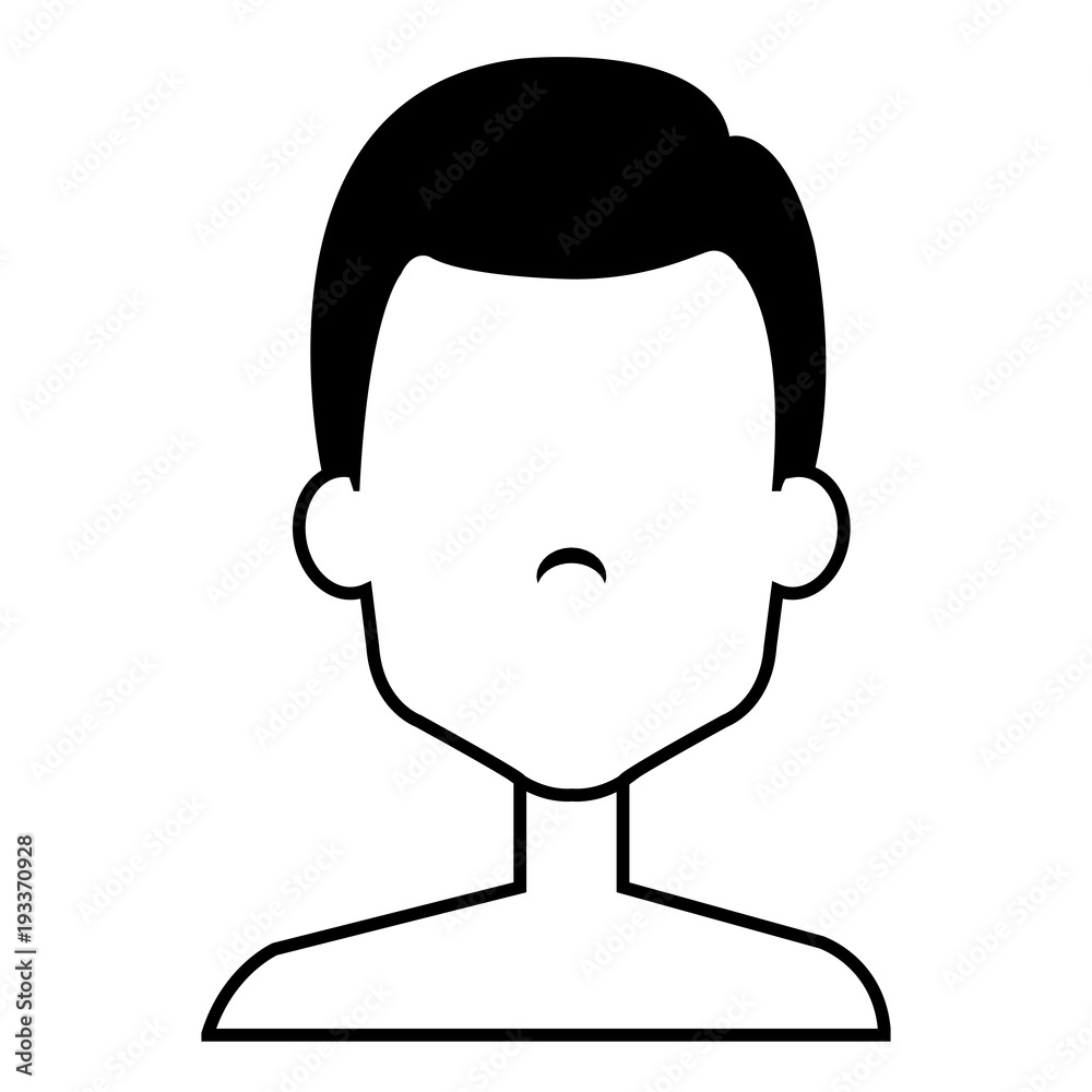young man shirtless avatar character vector illustration design young man shirtless avatar character vector illustration design
