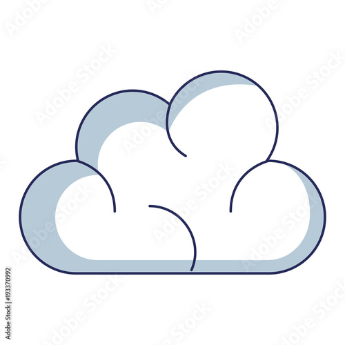 cloud silhouette isolated icon vector illustration design