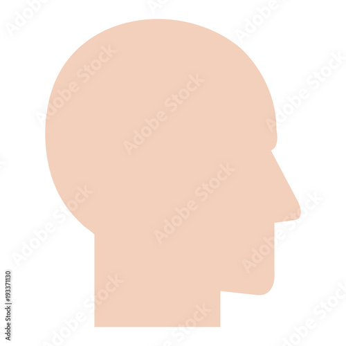 head profile human icon vector illustration design © Gstudio