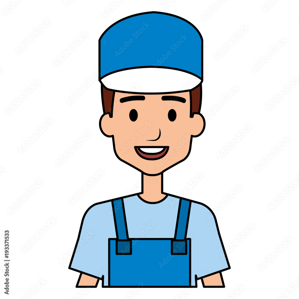 plumber worker avatar character vector illustration design plumber worker avatar character vector illustration design