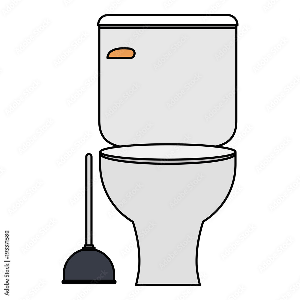 bathroom sanitary with suck bath vector illustration design Stock Vector |  Adobe Stock