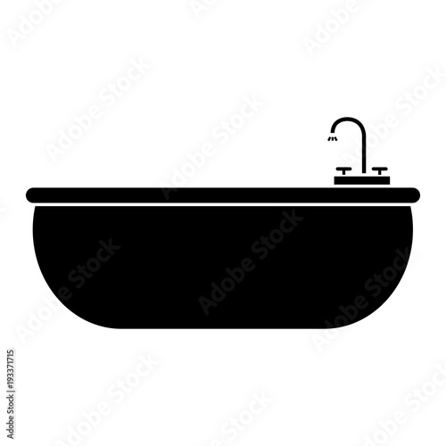 elegant bathtub isolated icon vector illustration design