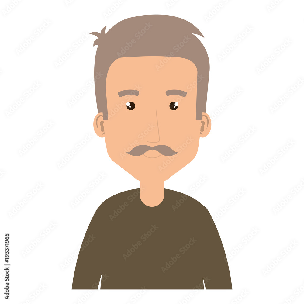 young and casual man avatar character vector illustration design