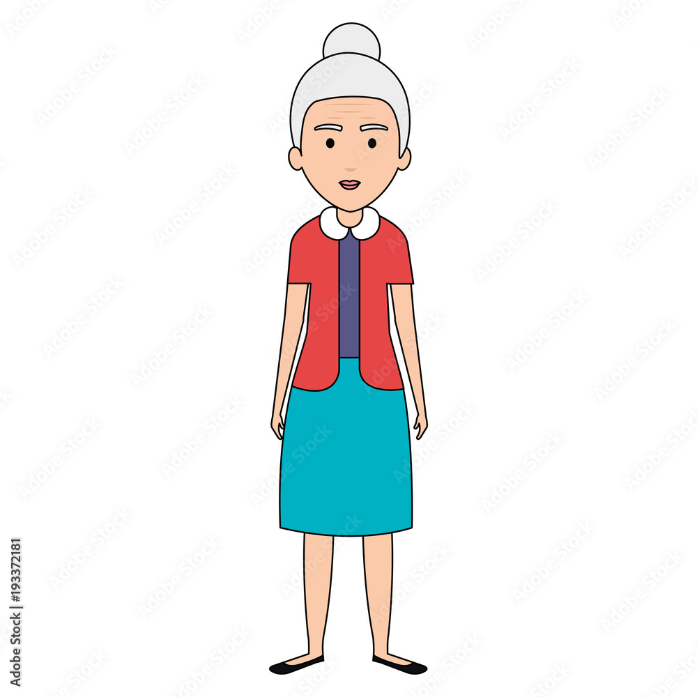 cute grandmother avatar character vector illustration design cute grandmother avatar character vector illustration design