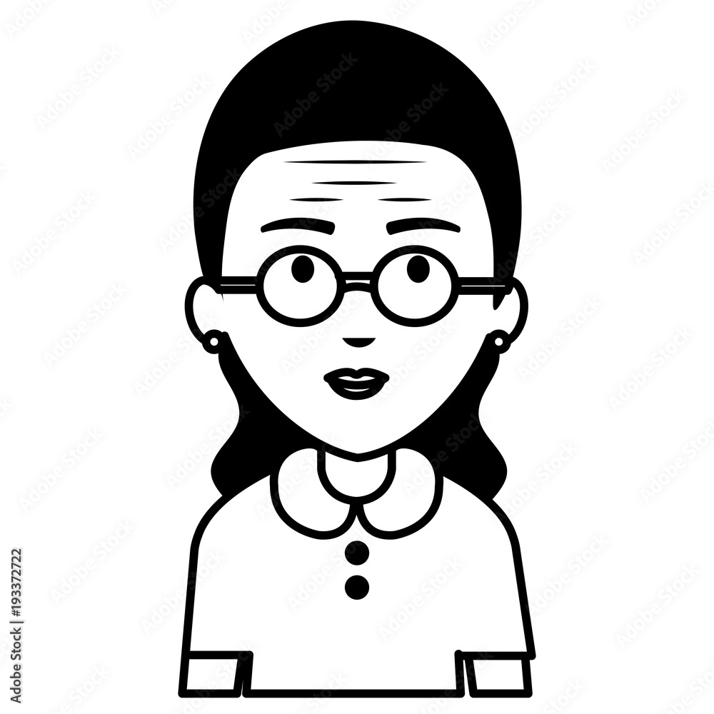 cute grandmother avatar character vector illustration design cute grandmother avatar character vector illustration design