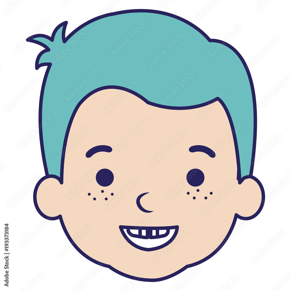 cute and little boy head vector illustration design cute and little boy head vector illustration design