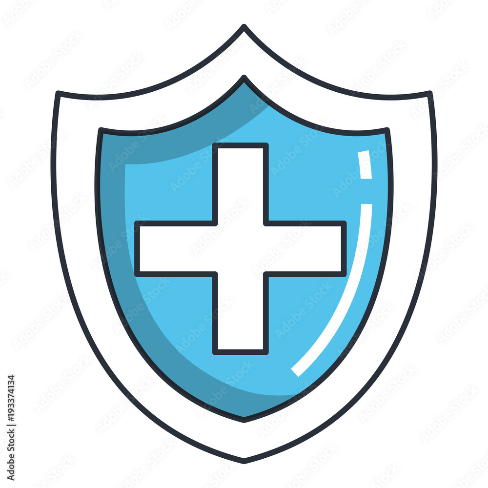 shield with cross icon vector illustration design shield with cross icon vector illustration design