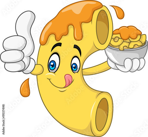 Macaroni and Cheese Cartoon Character