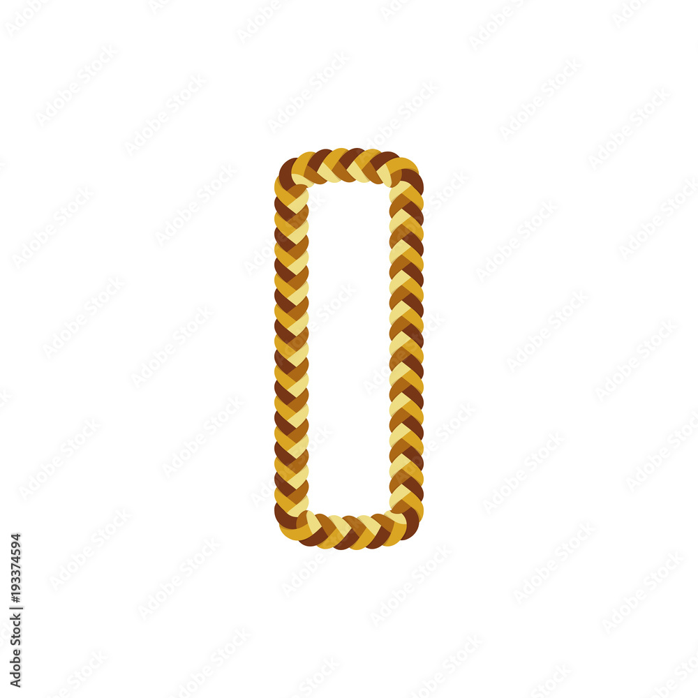 I Braid Letter Logo Icon Design