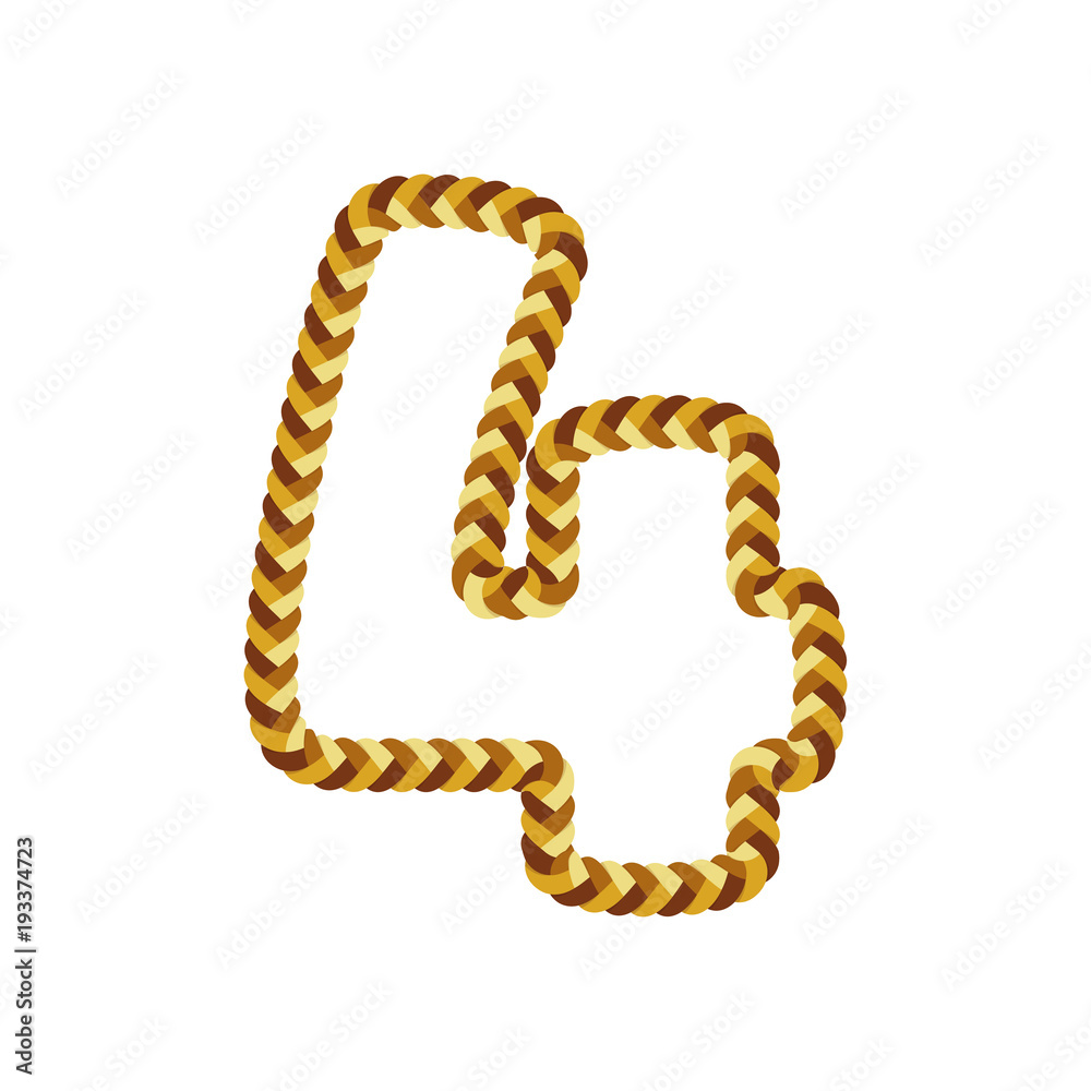 4 Braid Letter Logo Icon Design 4 Braid Letter Logo Icon Design