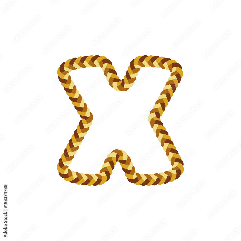 X Braid Letter Logo Icon Design X Braid Letter Logo Icon Design