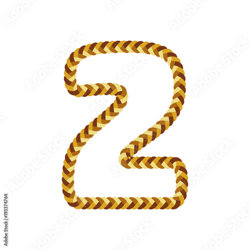 2 Braid Letter Logo Icon Design