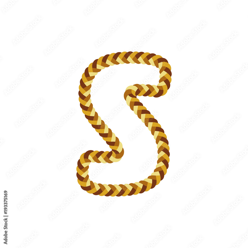S Braid Letter Logo Icon Design S Braid Letter Logo Icon Design