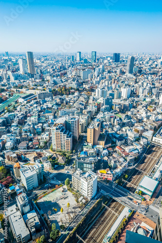 Photography Asia Business concept for real estate and corporate construction - panoramic mod