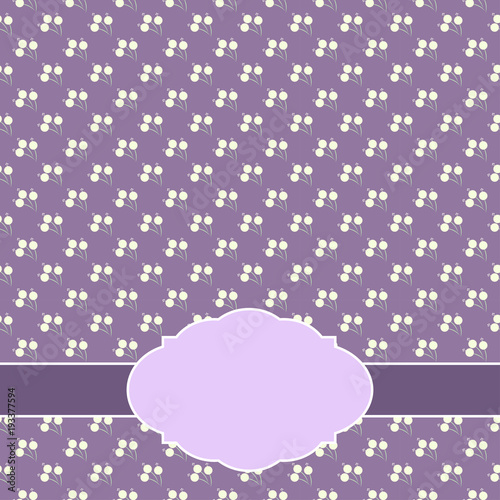 Invitation card. Vintage label for design.