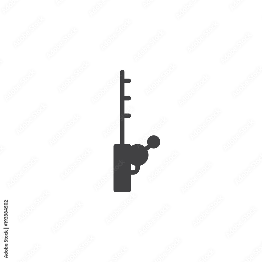 Fishing rod vector icon. filled flat sign for mobile concept and web design. simple solid icon. Symbol, logo illustration. Pixel perfect vector graphics Fishing rod vector icon. filled flat sign for mobile concept and web design. simple solid icon. Symbol, logo illustration. Pixel perfect vector graphics