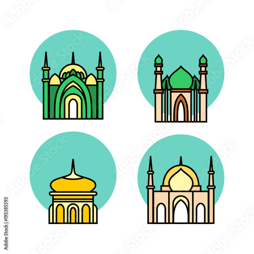 mosque icon illustration