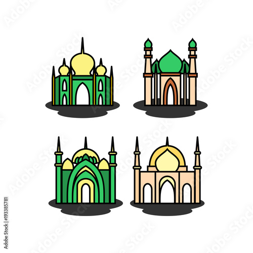 mosque icon illustration
