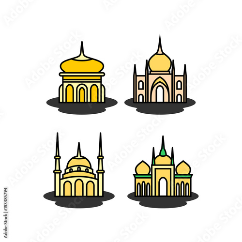 mosque icon illustration