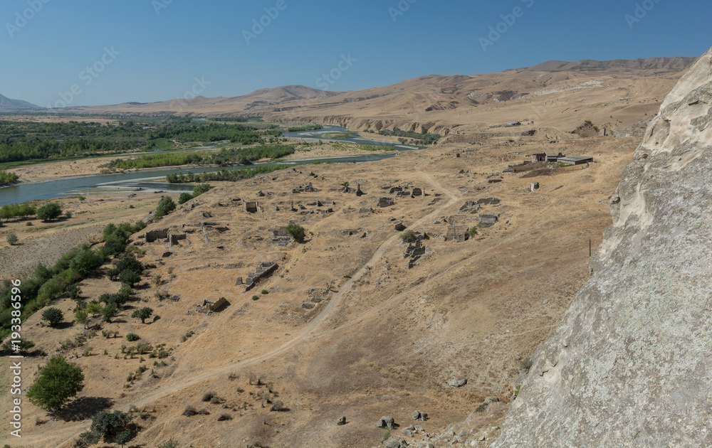 desert landscape in Georgia with river