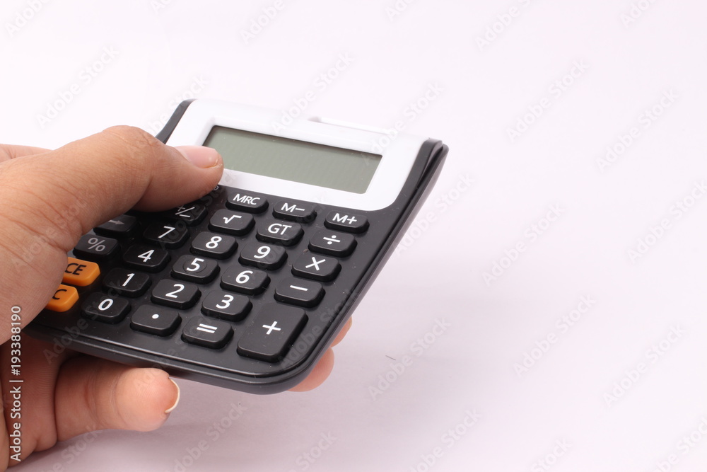 calculator isolated on white background calculator isolated on white background