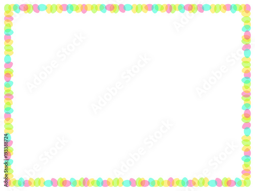 frame of transperent eggs