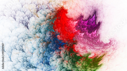 Wallpaper Mural Colored flashes. Chaos bright sparks. 3D surreal illustration. Sacred geometry. Mysterious psychedelic relaxation pattern. Fractal abstract texture. Digital artwork graphic astrology magic Torontodigital.ca