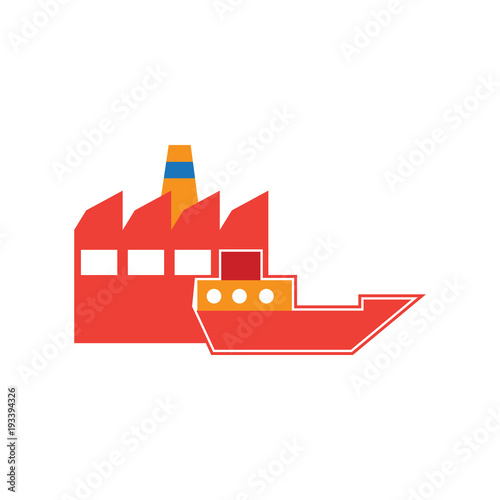 Ship Factory Logo Icon Design