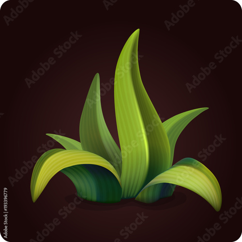 grass icon game element vector