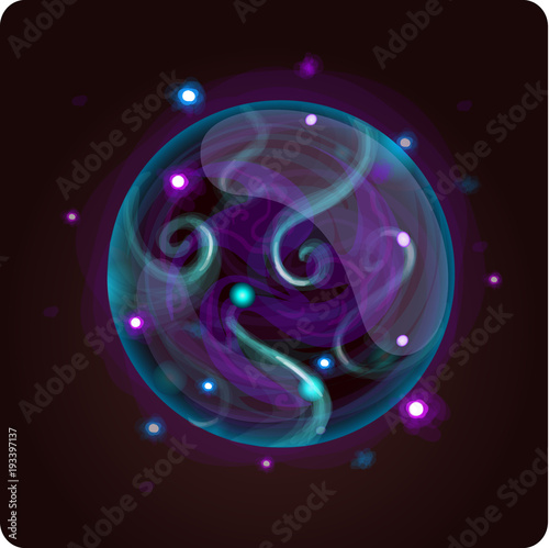 Foto mana icon game element vector