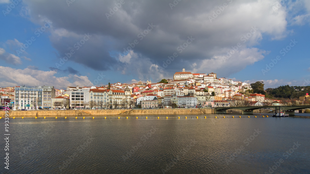 Coimbra city and Mondego river