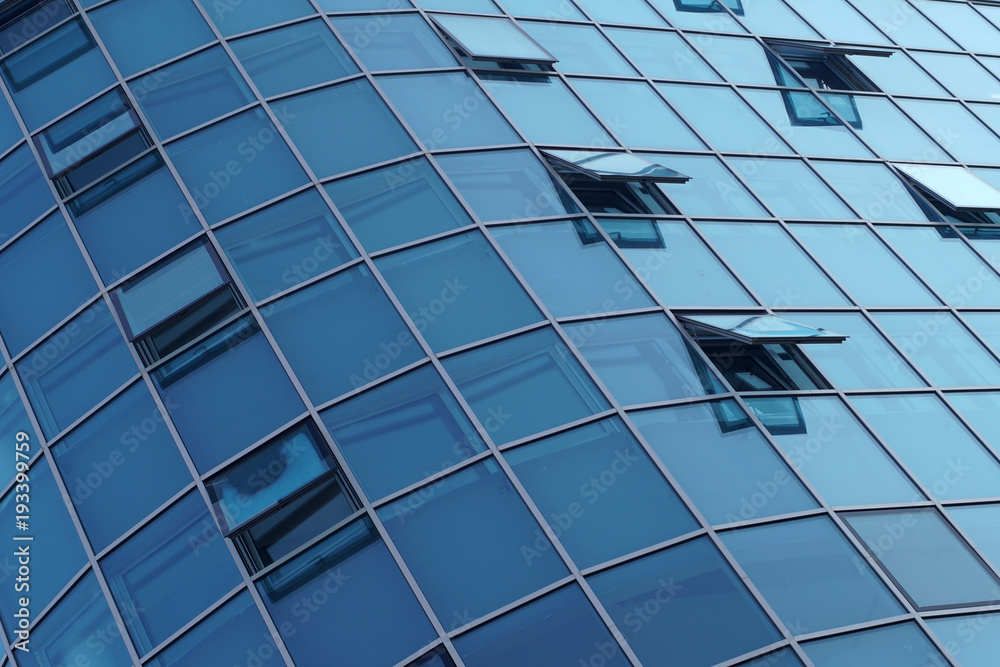 Fototapeta premium Modern business building. Reflect, commerce.