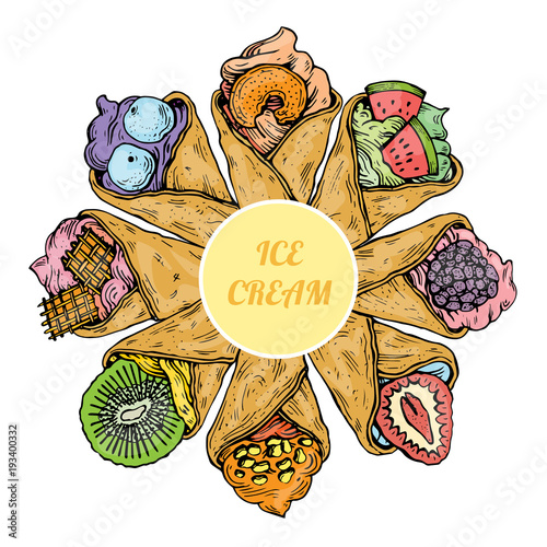 sweet ice creme food dessert